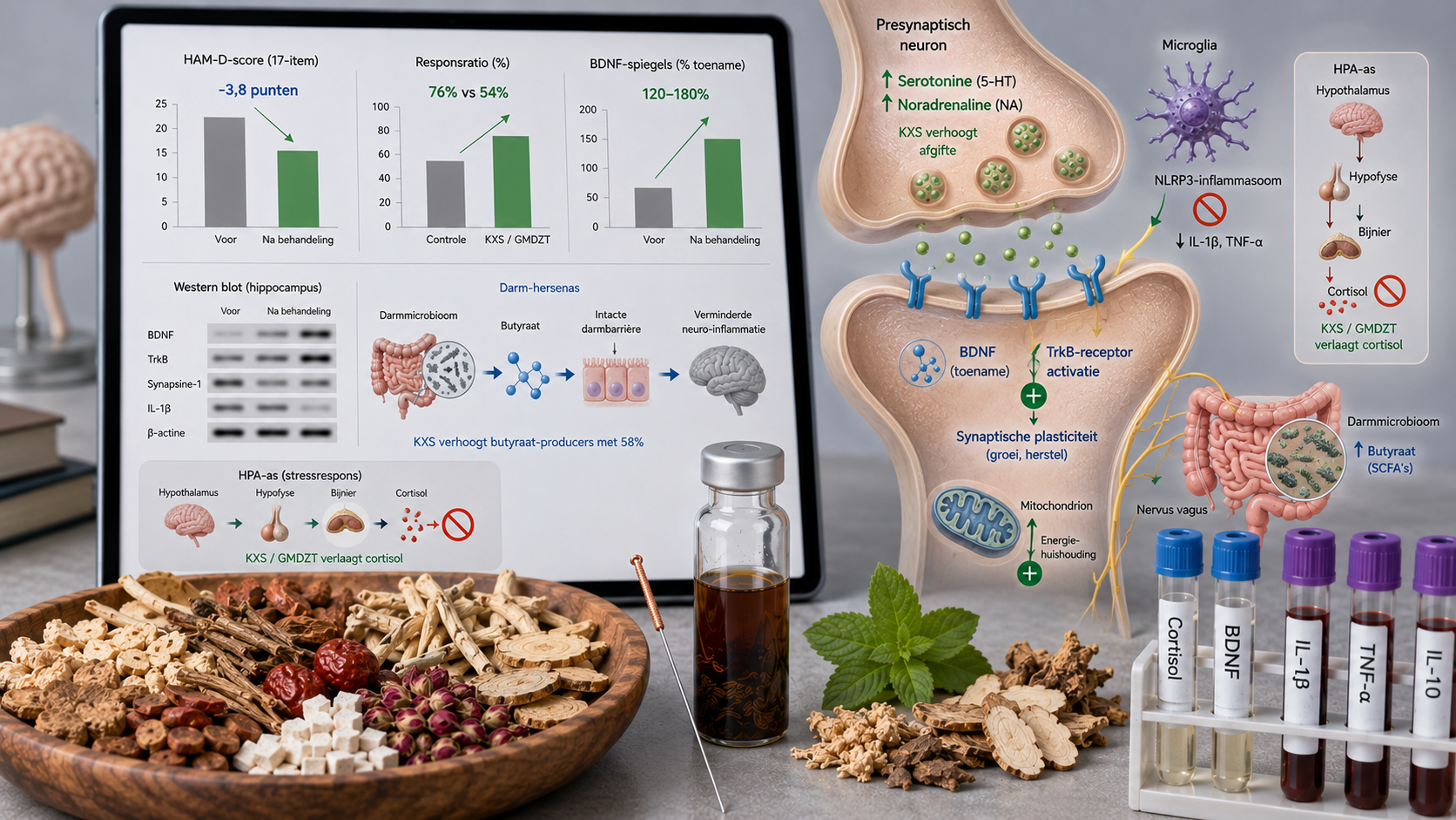 Acupuntura y tratamiento herbal para la depresión con Kai Xin San, Ganmai Dazao Tang y Xiao Yao San