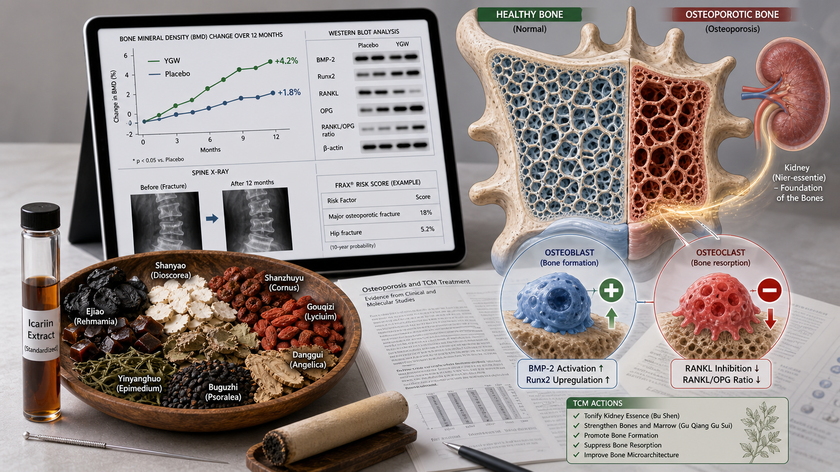 Hierbas chinas osteoporosis